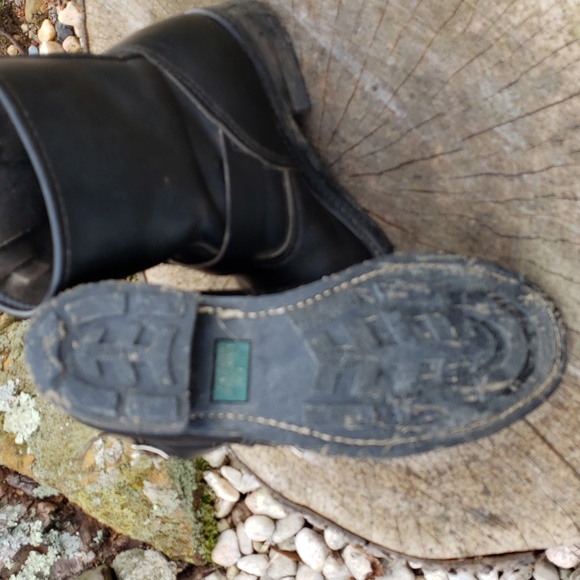 Leather Moto Engineer Boots - Picture 3 of 11